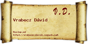 Vrabecz Dávid névjegykártya